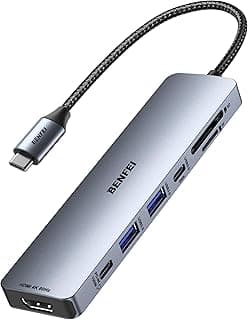 Imagen real de uni Hub USB-C 7 en 1